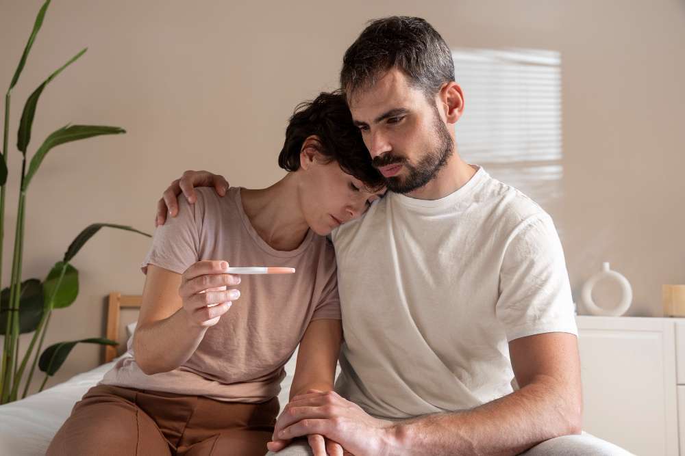 Young couple suffering from infertility